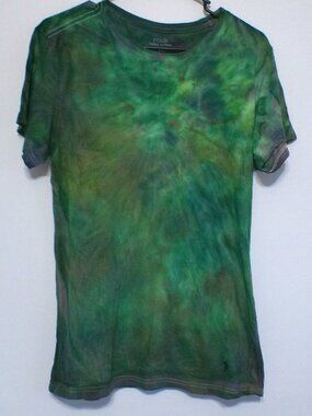 Polo Ralph Lauren Tie Dye T-Shirt Green Men’s Medium Short Sleeve Casual Tee